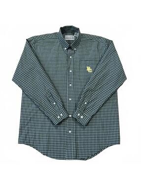 Baylor Bears Campus Specialties Mens Green Plaid Long Sleeve Shirt Size Medium